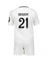 Real Madrid Brahim Diaz #21 Hjemmedraktsett Barn 2024-25 Korte ermer (+ bukser)